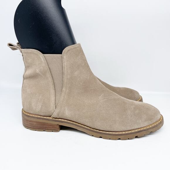 Steve Madden Women's Jaffa Lug Sole Chelsea Boot Taupe Size 12M - Picture 3 of 14
